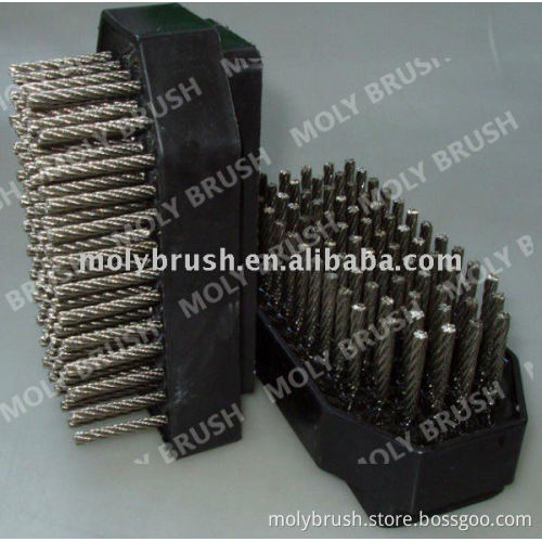 abrasive resin bond steel wire rope brush